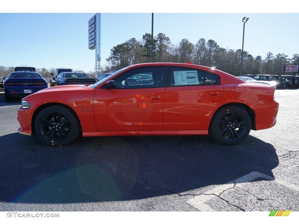 2018 Charger R/T - Go Mango / Black photo #4