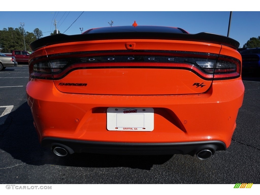 2018 Charger R/T - Go Mango / Black photo #6