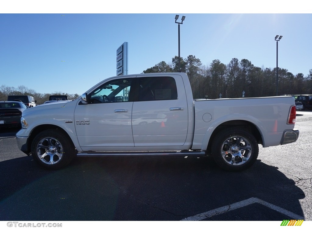 2018 1500 Laramie Crew Cab - Bright White / Black photo #4