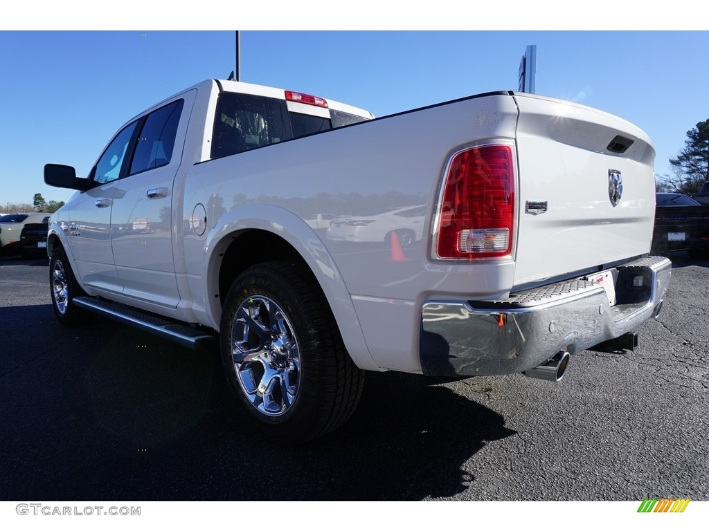 2018 1500 Laramie Crew Cab - Bright White / Black photo #5