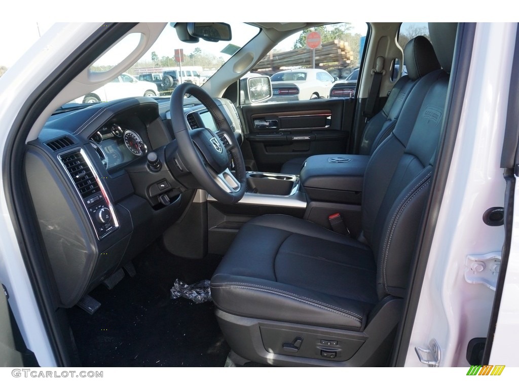 2018 1500 Laramie Crew Cab - Bright White / Black photo #9