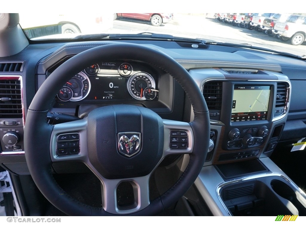 2018 1500 Laramie Crew Cab - Bright White / Black photo #10