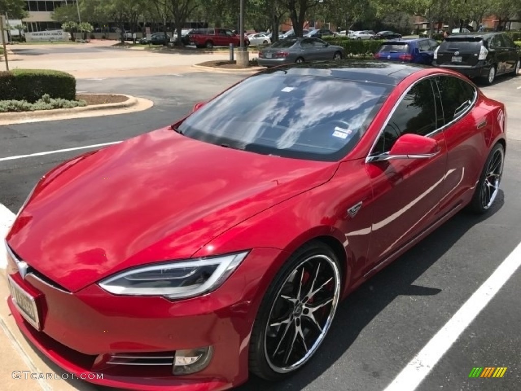 Red Multi-Coat 2016 Tesla Model S P90D Exterior Photo #125081346