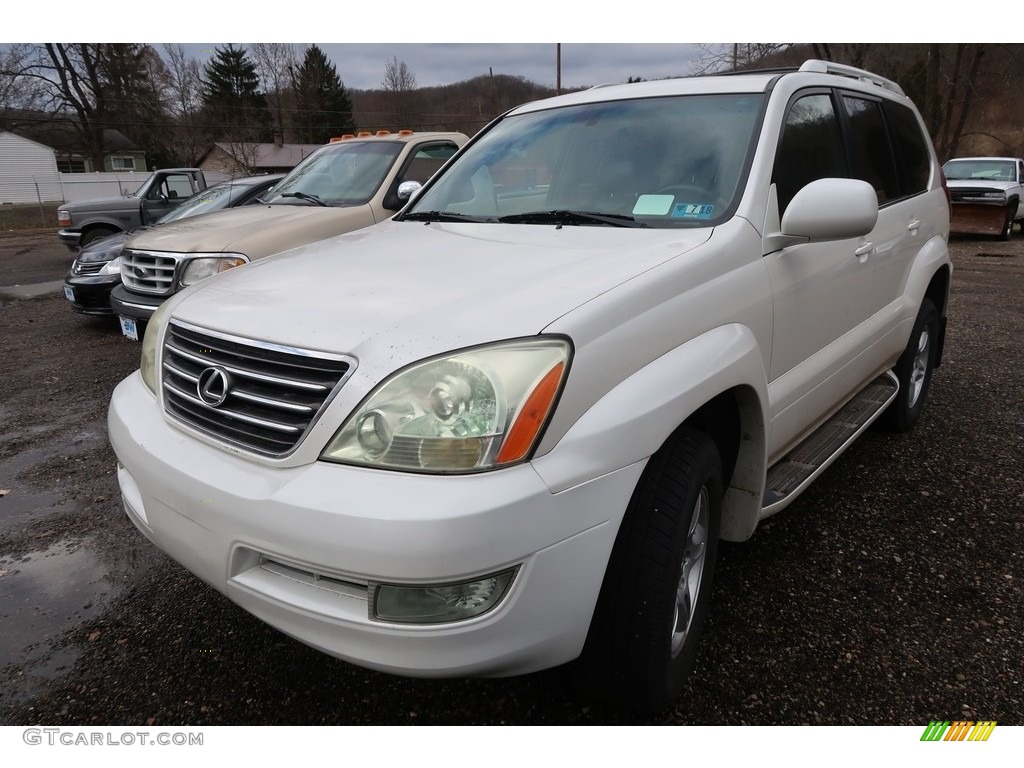 2005 GX 470 - Blizzard White Pearl / Dark Gray photo #3