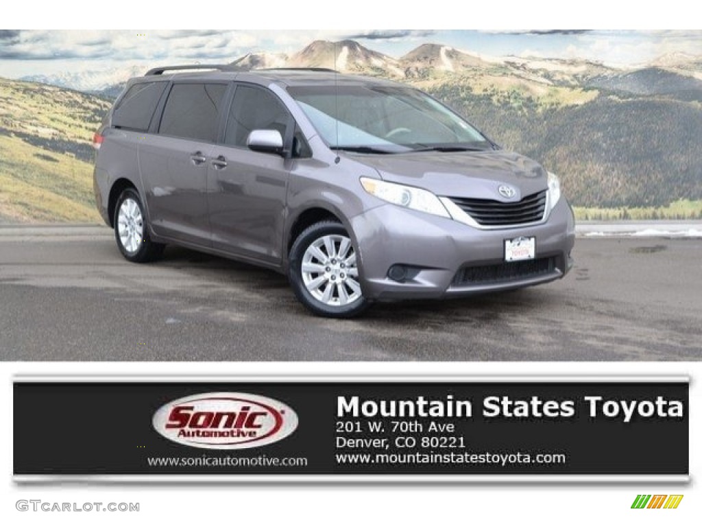 2011 Sienna LE AWD - Predawn Gray Mica / Light Gray photo #1