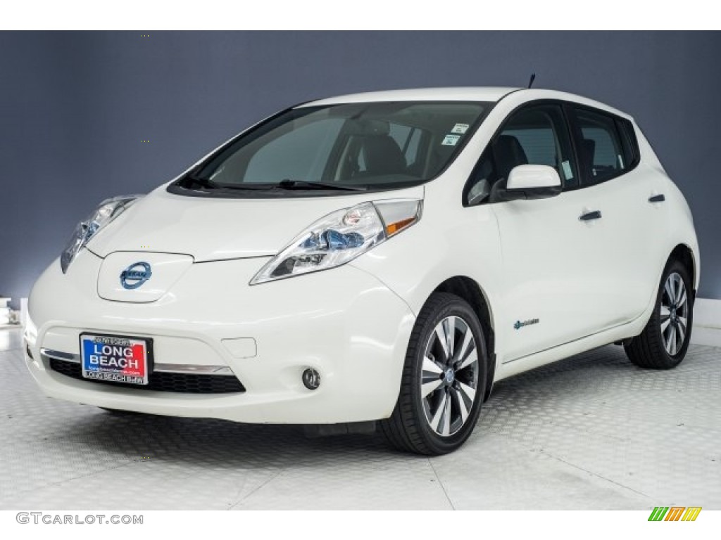 2013 LEAF SL - Glacier White / Black photo #30