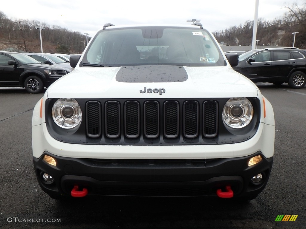 2017 Renegade Trailhawk 4x4 - Alpine White / Black photo #8