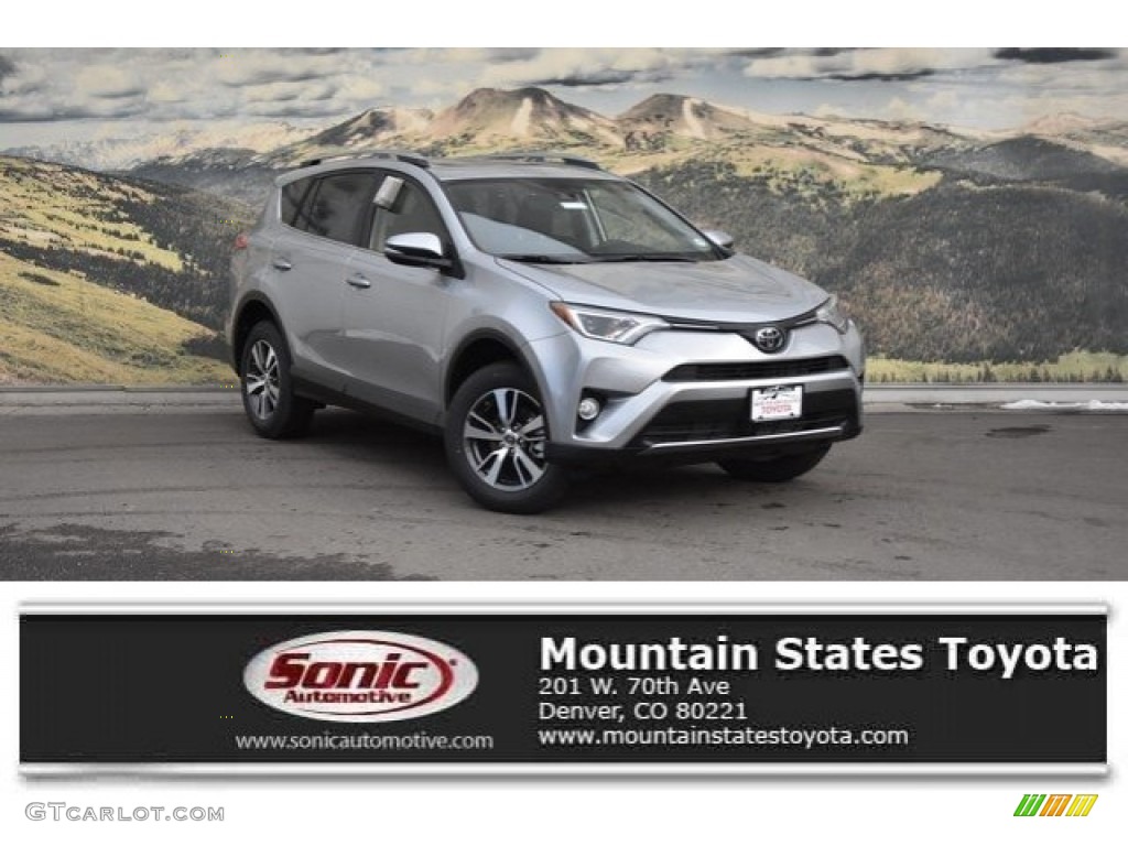 2018 RAV4 XLE AWD - Silver Sky Metallic / Black photo #1