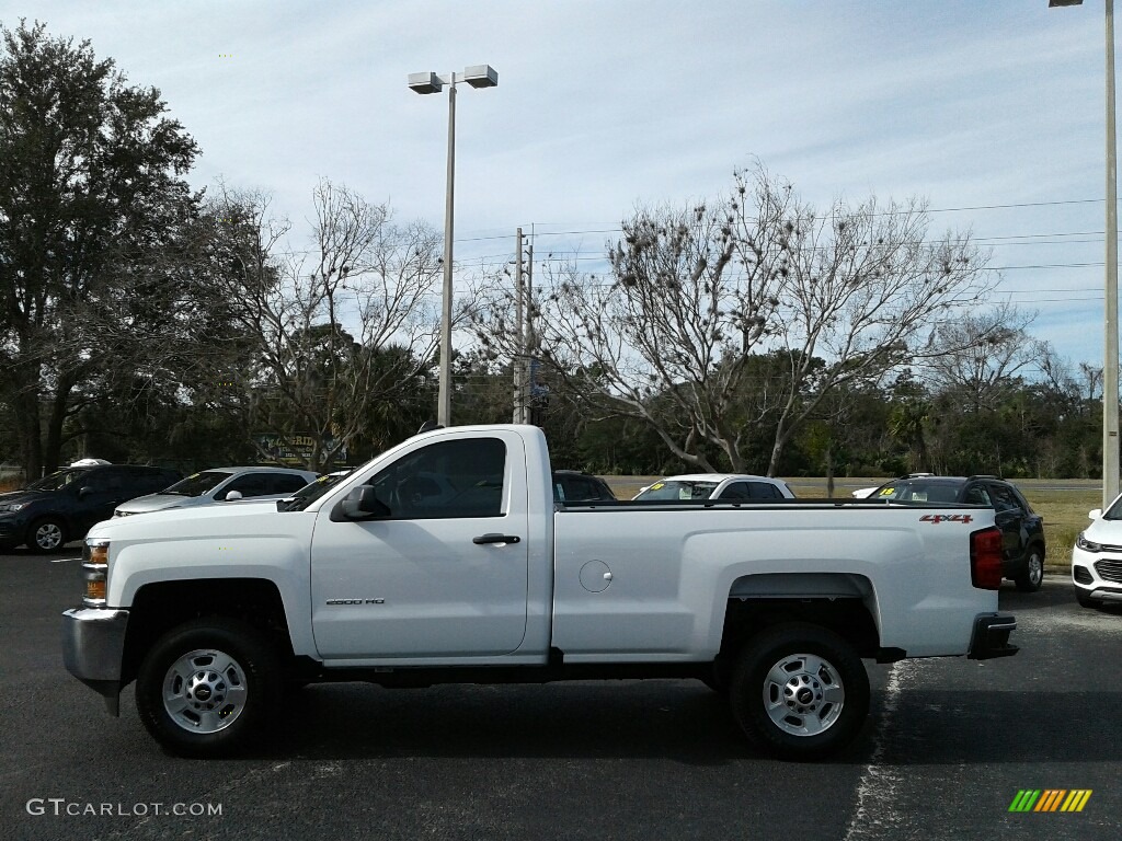 2017 Silverado 2500HD Work Truck Regular Cab 4x4 - Summit White / Dark Ash/Jet Black photo #2