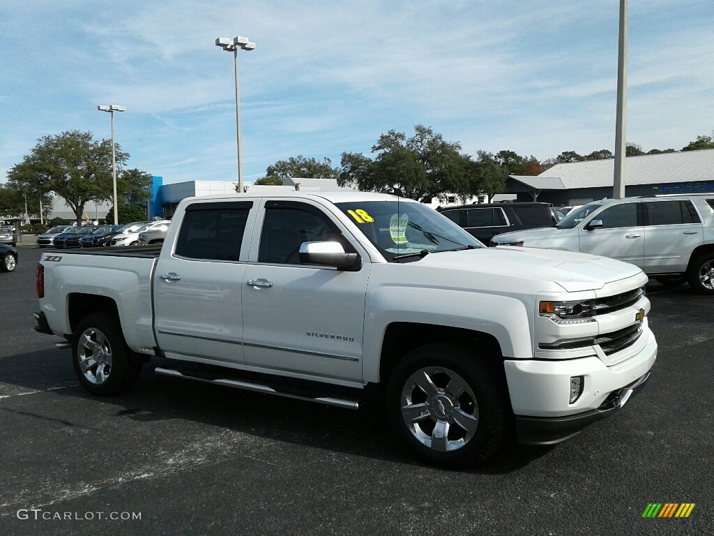 2018 Silverado 1500 LTZ Crew Cab 4x4 - Summit White / Cocoa Dune photo #7