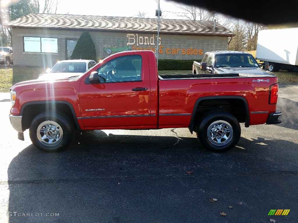 2014 Sierra 1500 Regular Cab 4x4 - Fire Red / Jet Black/Dark Ash photo #1