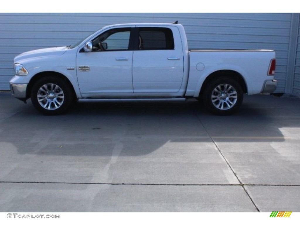 2014 1500 Laramie Longhorn Crew Cab - Bright White / Longhorn Canyon Brown/Light Frost photo #4