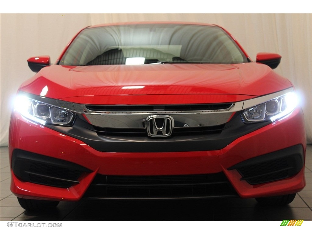 2018 Civic LX Sedan - San Marino Red / Black photo #5