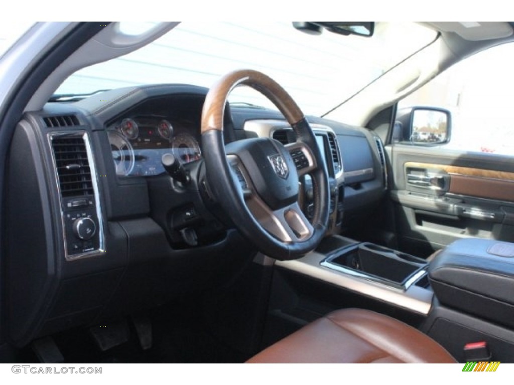 2014 1500 Laramie Longhorn Crew Cab - Bright White / Longhorn Canyon Brown/Light Frost photo #14