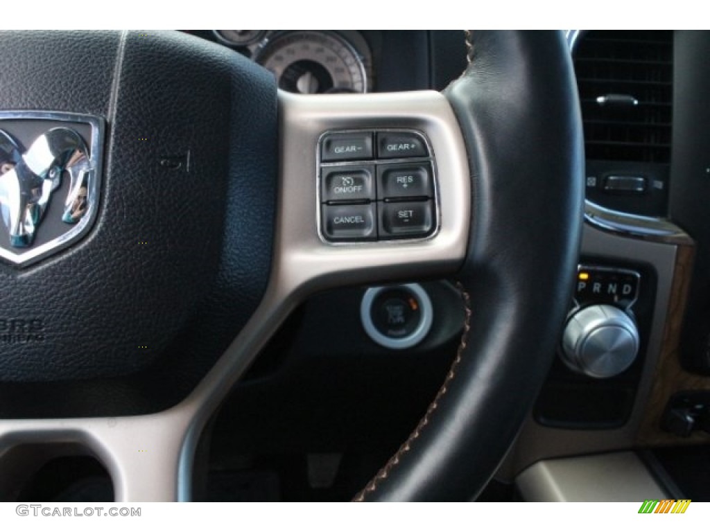 2014 1500 Laramie Longhorn Crew Cab - Bright White / Longhorn Canyon Brown/Light Frost photo #24