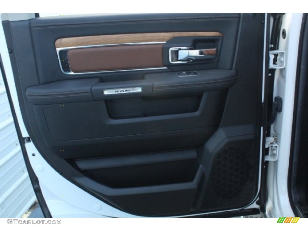 2014 1500 Laramie Longhorn Crew Cab - Bright White / Longhorn Canyon Brown/Light Frost photo #28