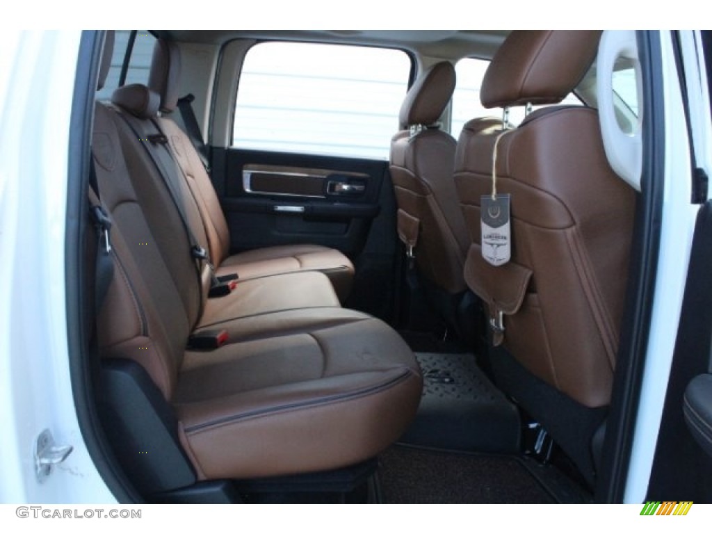 2014 1500 Laramie Longhorn Crew Cab - Bright White / Longhorn Canyon Brown/Light Frost photo #34