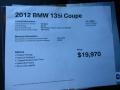 2012 Space Grey Metallic BMW 1 Series 135i Coupe  photo #12
