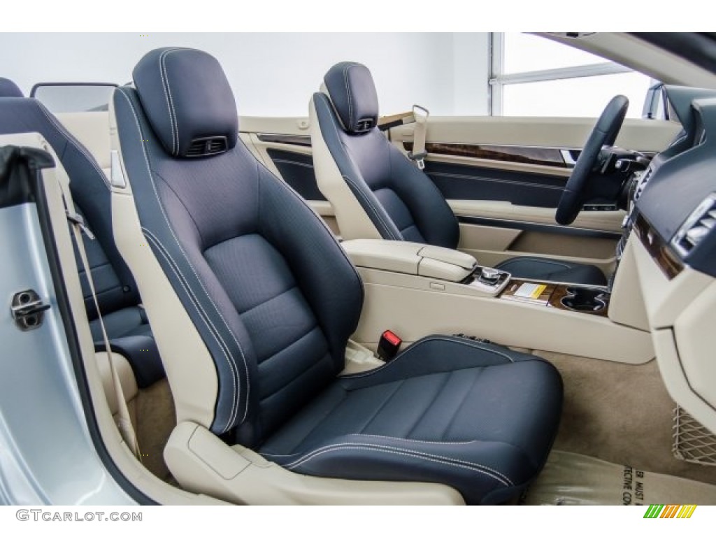 Deep Sea Blue/Silk Beige Interior 2017 Mercedes-Benz E 400 Cabriolet Photo #125096951