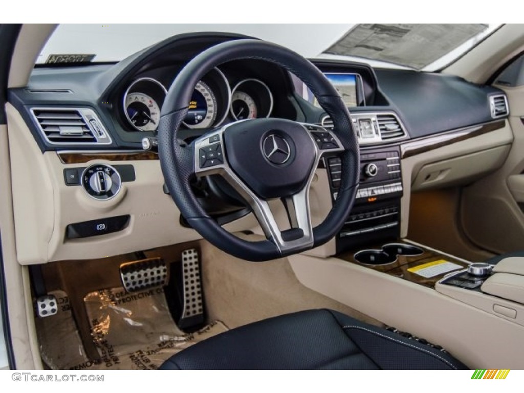 2017 Mercedes-Benz E 400 Cabriolet Deep Sea Blue/Silk Beige Dashboard Photo #125097017