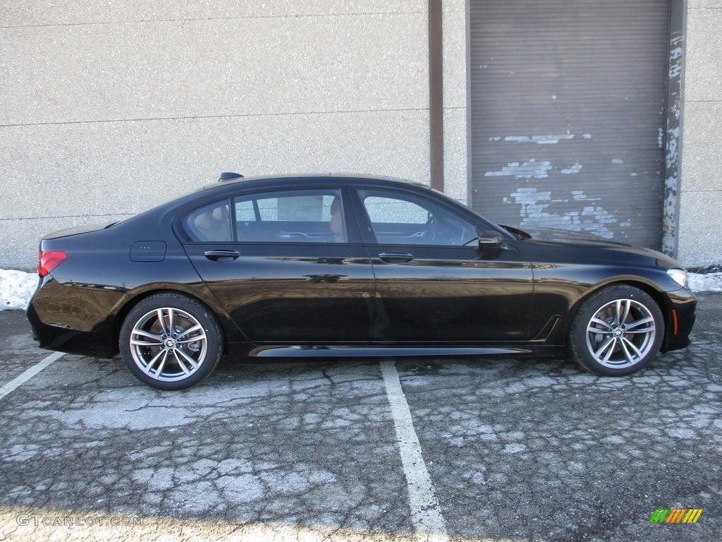 2018 7 Series 740i xDrive Sedan - Black Sapphire Metallic / Cognac photo #2