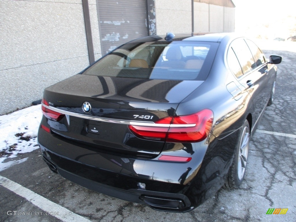 2018 7 Series 740i xDrive Sedan - Black Sapphire Metallic / Cognac photo #3