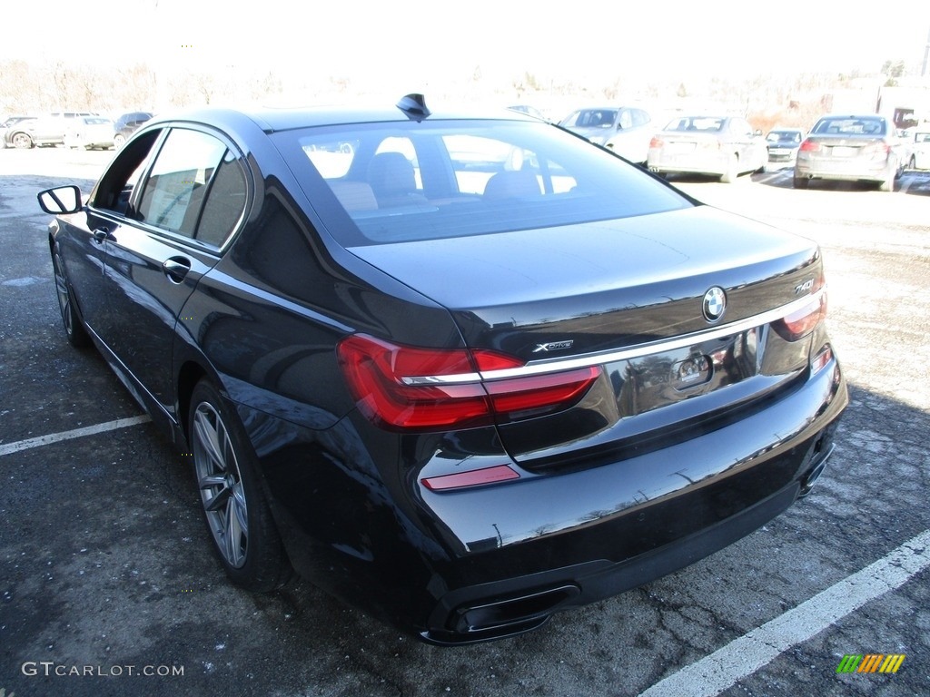 2018 7 Series 740i xDrive Sedan - Black Sapphire Metallic / Cognac photo #5