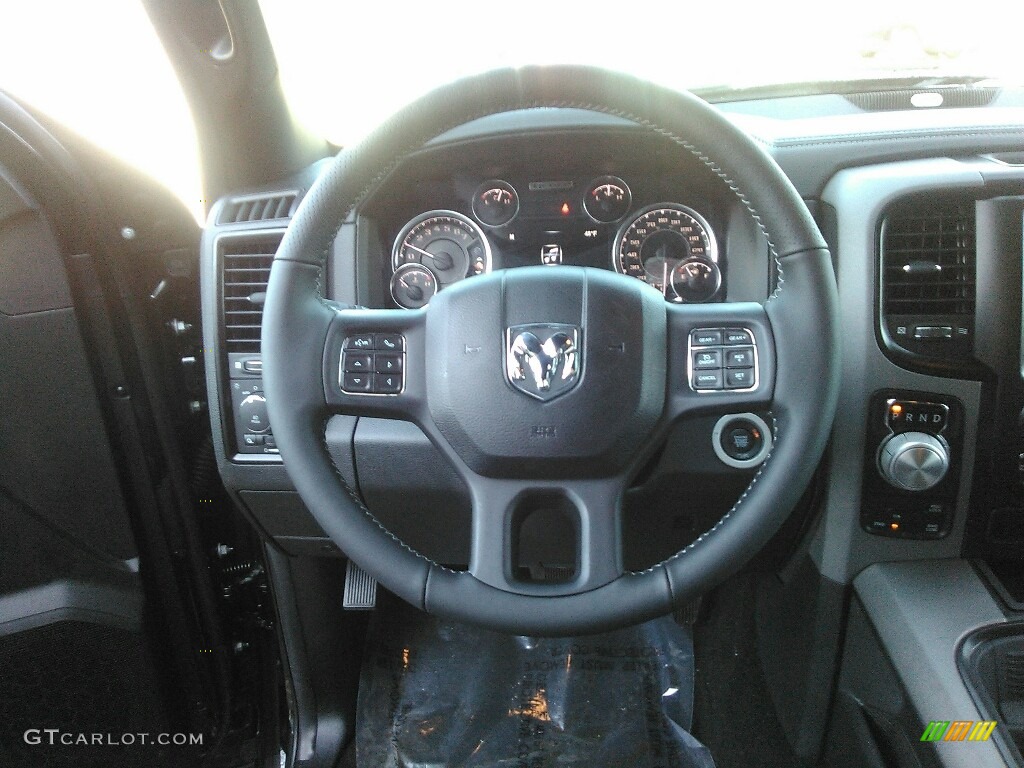 2018 1500 Rebel Crew Cab 4x4 - Brilliant Black Crystal Pearl / Black photo #6