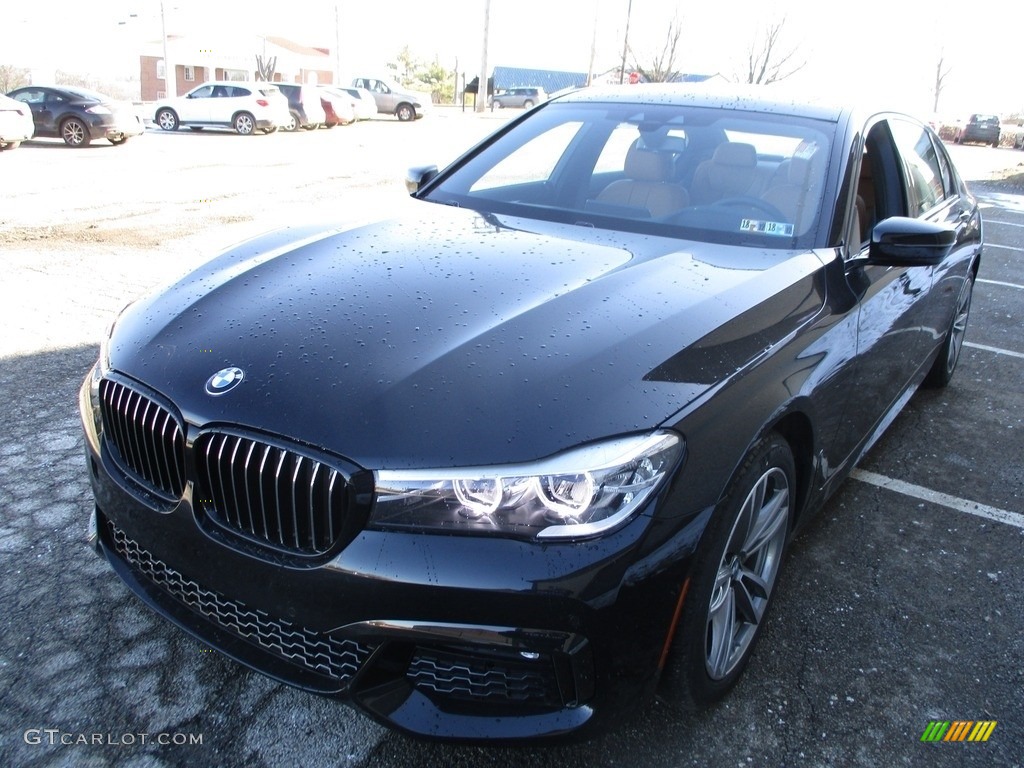 2018 7 Series 740i xDrive Sedan - Black Sapphire Metallic / Cognac photo #7