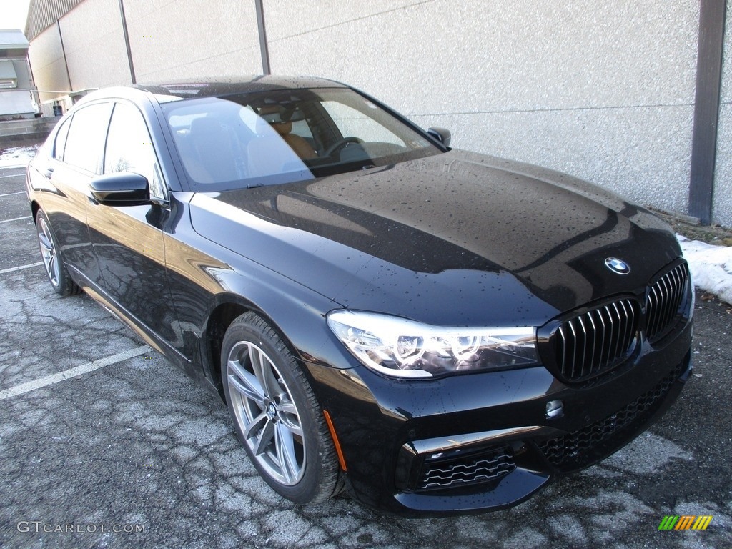 2018 7 Series 740i xDrive Sedan - Black Sapphire Metallic / Cognac photo #9