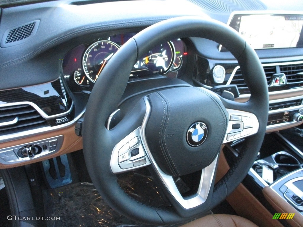 2018 7 Series 740i xDrive Sedan - Black Sapphire Metallic / Cognac photo #14