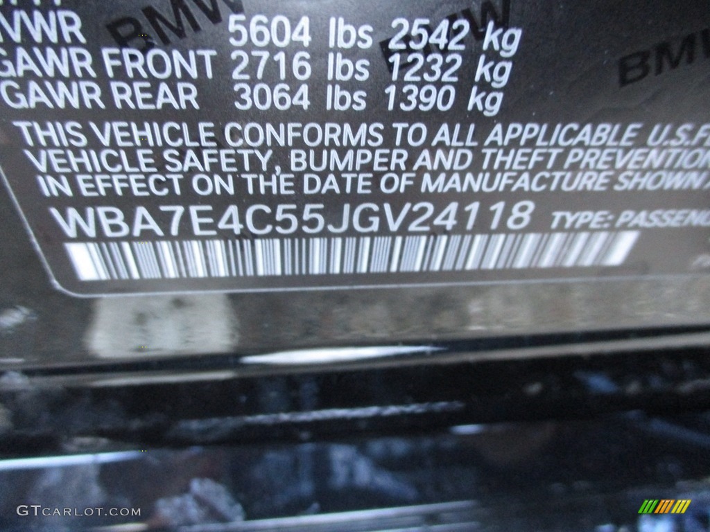 2018 7 Series 740i xDrive Sedan - Black Sapphire Metallic / Cognac photo #19