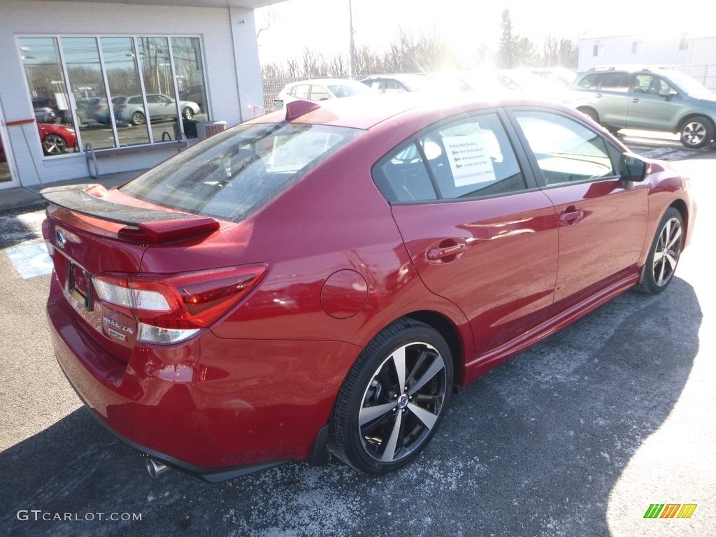 2018 Impreza 2.0i Sport 4-Door - Lithium Red Pearl / Black photo #4