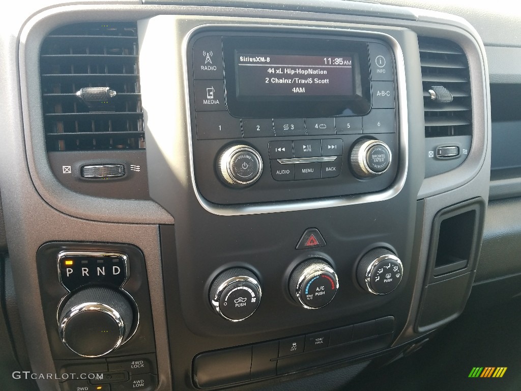 2018 1500 Express Quad Cab 4x4 - Brilliant Black Crystal Pearl / Black/Diesel Gray photo #10