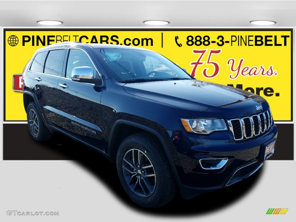 2018 Grand Cherokee Limited 4x4 - True Blue Pearl / Black photo #1