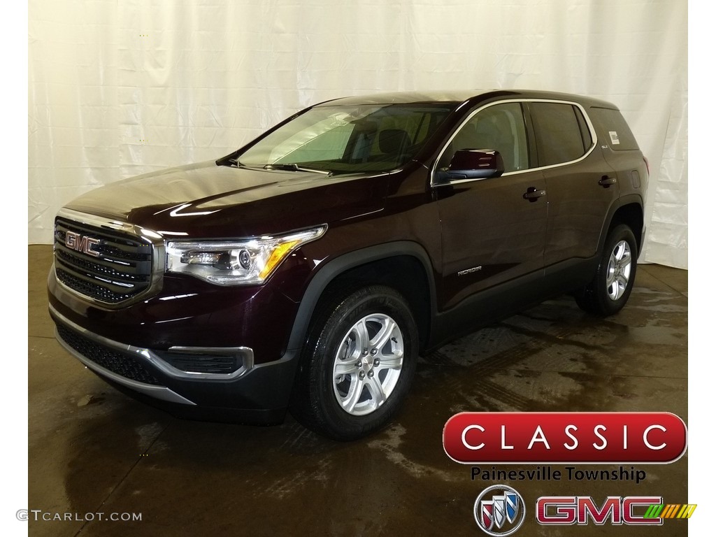 Black Cherry Metallic GMC Acadia