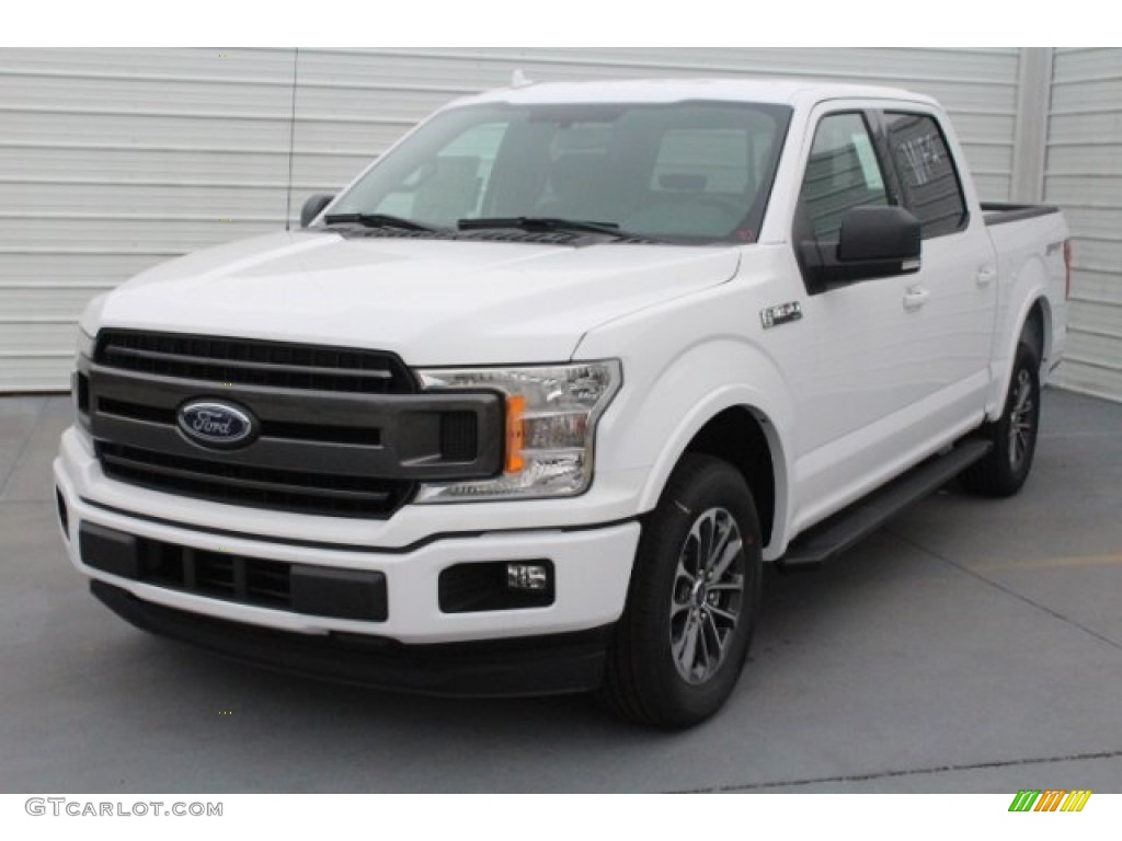 2018 F150 XLT SuperCrew - Oxford White / Black photo #3