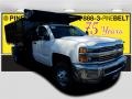 Summit White - Silverado 3500HD Work Truck Regular Cab 4x4 Dump Truck Photo No. 1