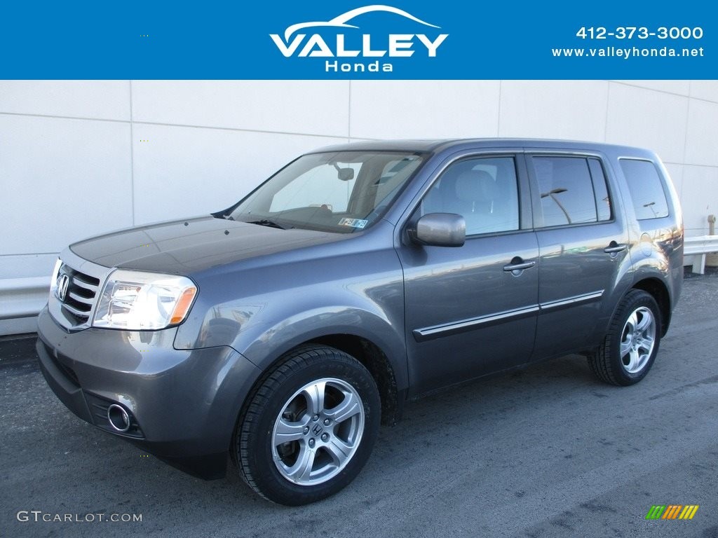 2015 Pilot EX-L 4WD - Modern Steel Metallic / Gray photo #1