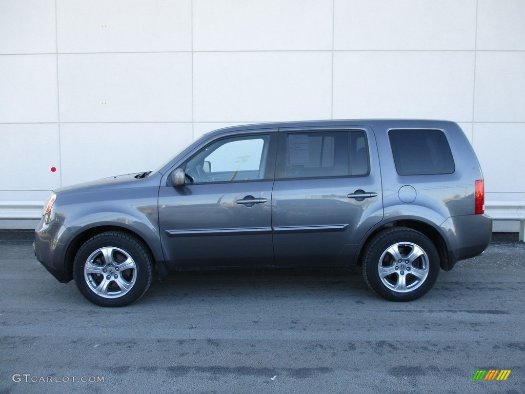 2015 Pilot EX-L 4WD - Modern Steel Metallic / Gray photo #2