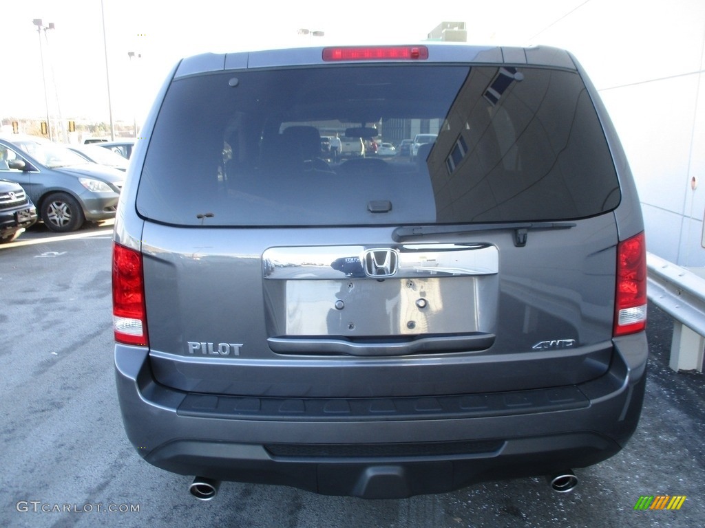 2015 Pilot EX-L 4WD - Modern Steel Metallic / Gray photo #4