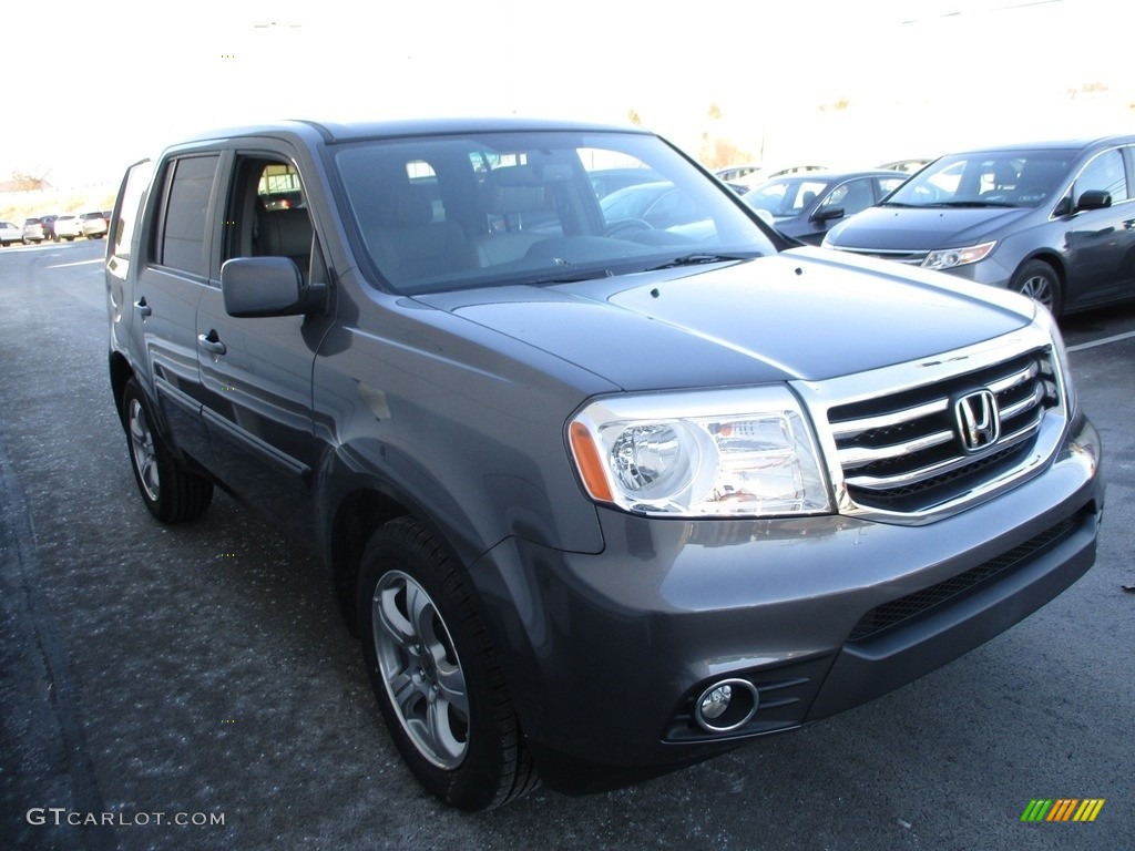 2015 Pilot EX-L 4WD - Modern Steel Metallic / Gray photo #7