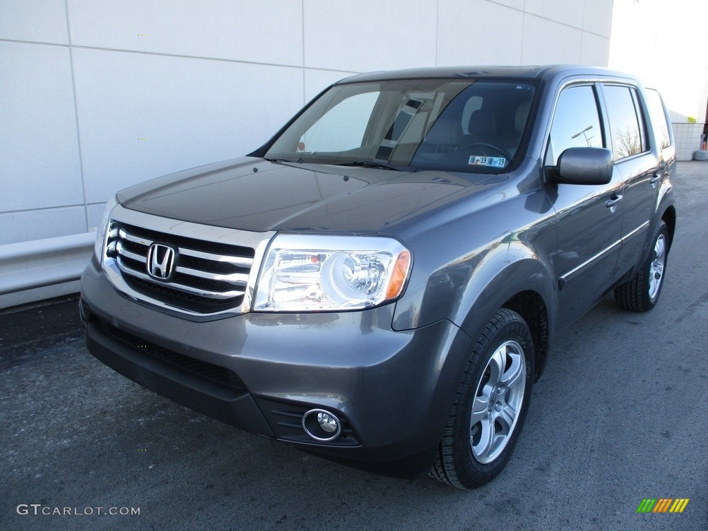 2015 Pilot EX-L 4WD - Modern Steel Metallic / Gray photo #9
