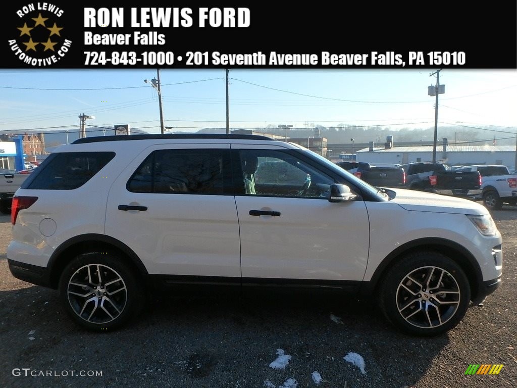 White Platinum Ford Explorer