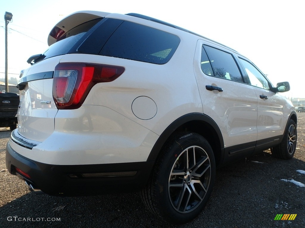 2018 Explorer Sport 4WD - White Platinum / Ebony Black photo #3