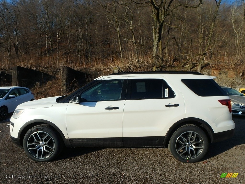 2018 Explorer Sport 4WD - White Platinum / Ebony Black photo #6
