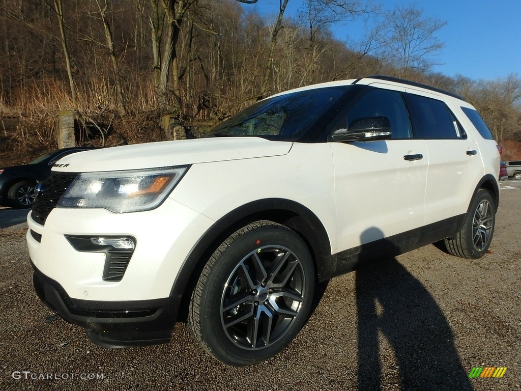 2018 Explorer Sport 4WD - White Platinum / Ebony Black photo #7