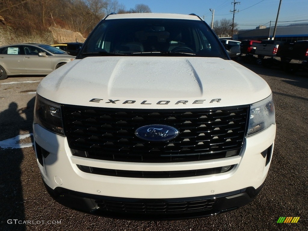 2018 Explorer Sport 4WD - White Platinum / Ebony Black photo #8