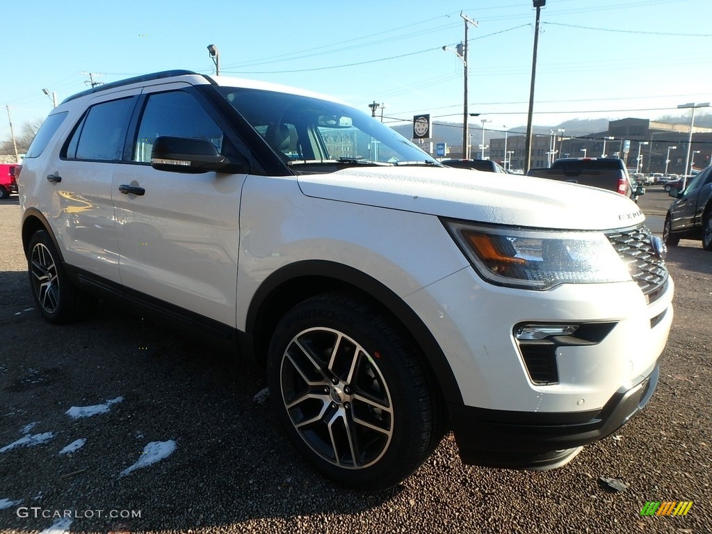 2018 Explorer Sport 4WD - White Platinum / Ebony Black photo #9