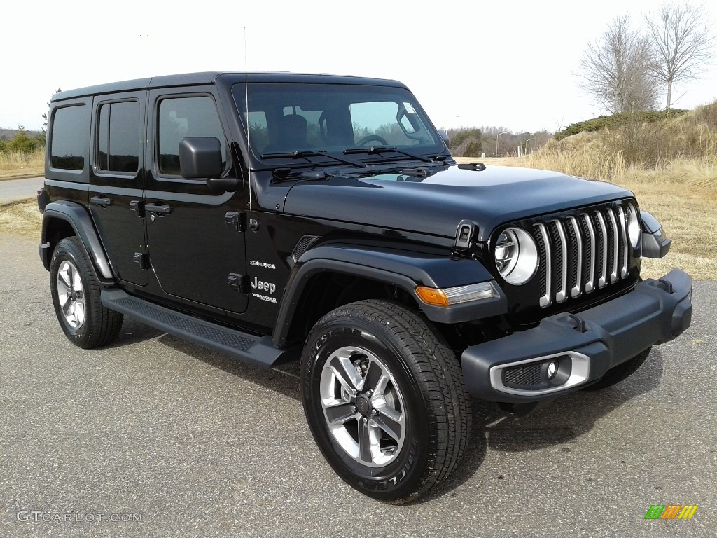 2018 Wrangler Unlimited Sahara 4x4 - Black / Black photo #4